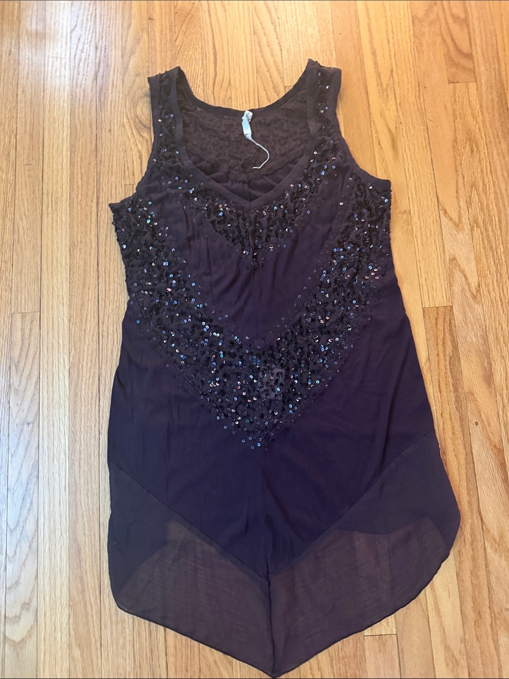 Willow & Clay Dark Plum Embellished Sleeveless Tunic